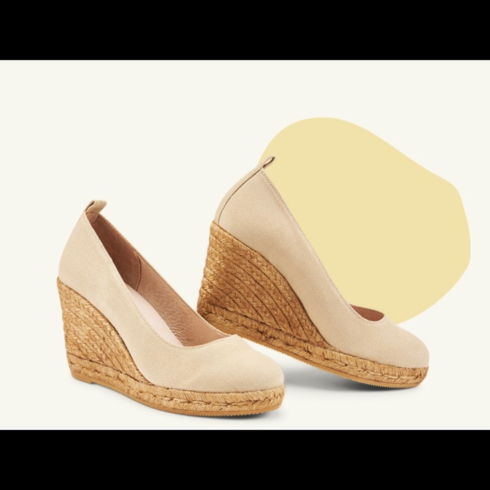 COPY - VISCATA Marquesa Canvas Wedge Espadrille Pumps Size  38/7 US*
